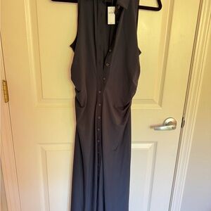 NWT Navy Banana Republic Button-Down Midi Dress | Small